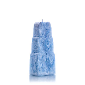 Palm wax candles: Three Hearts Light Blue