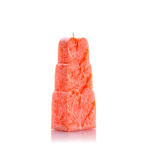 Bougies en cire de palme: Trois Cœurs Orange