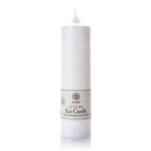 Palm wax candles: Pillar 215 mm White