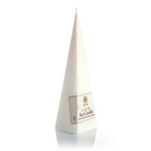 Palm wax candles: Pyramid White