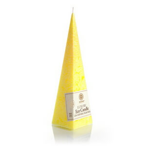 Stearinkerzen: Pyramidenkerze Yellow