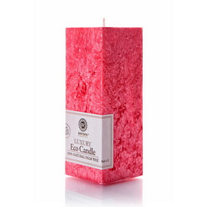 Palm wax candles: Square Red