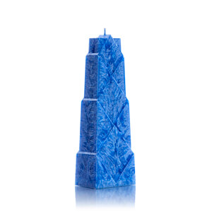 Palm wax candles: Rhombus Dark Blue