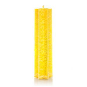 Palm wax candles: Star Yellow