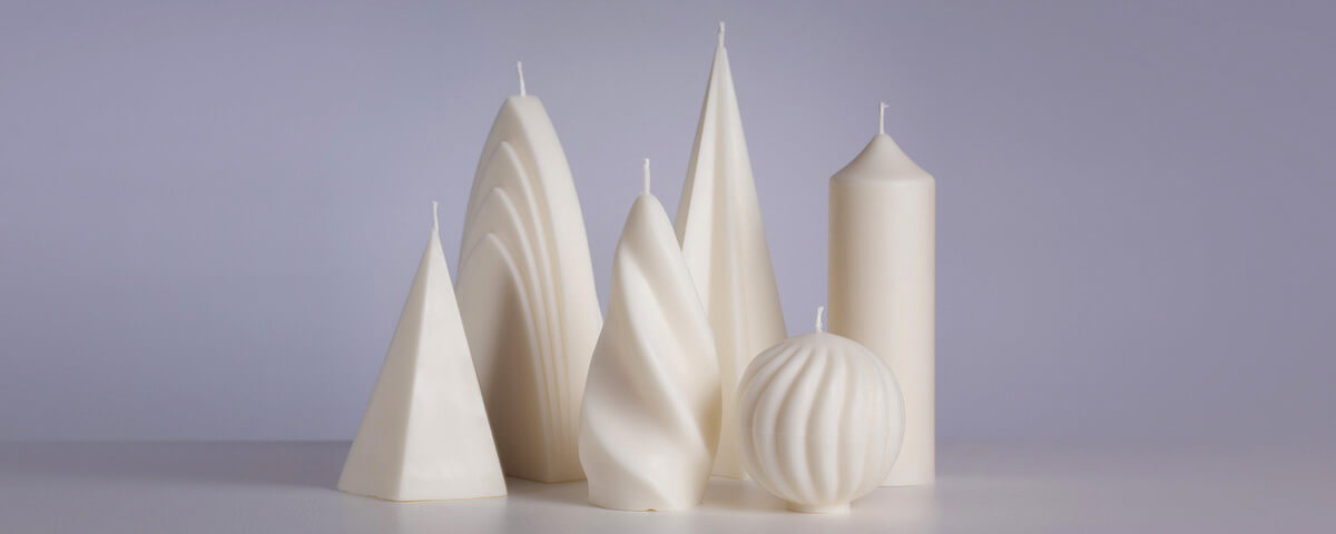 Soy wax molded candles